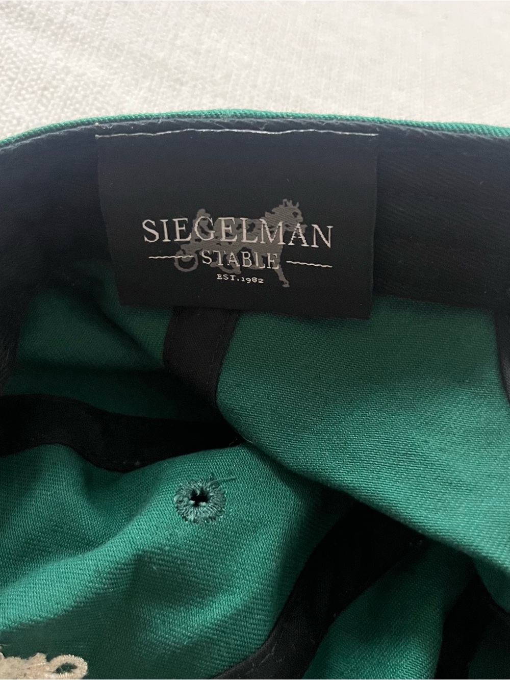 Siegelman Stable Green Baseball Cap - Interior Logo Tag - Picture 4 of 4